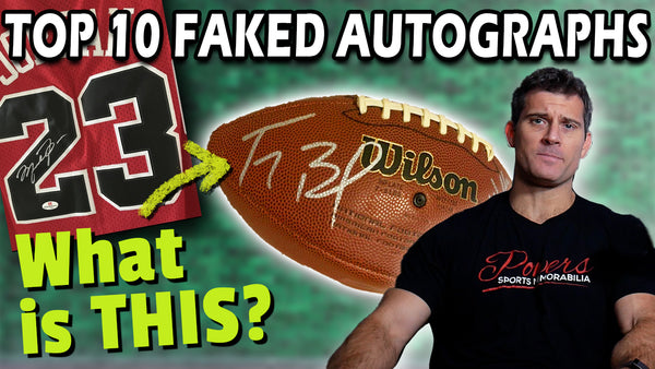 Top 10 FAKED Sports Autographs Don t Get BURNED Watch