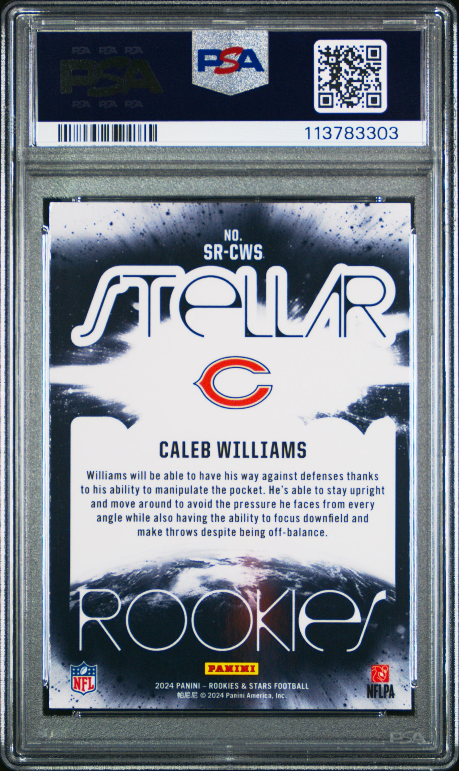 Caleb Williams 2024 Rookies & Stars Red Card #SRCWS PSA 10-Powers Sports Memorabilia