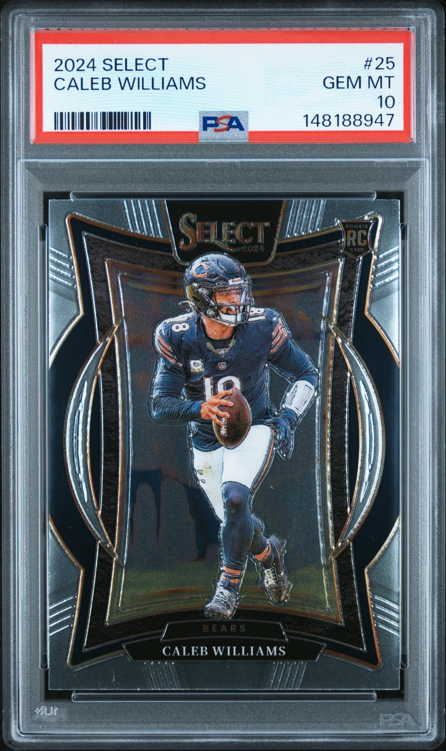 Caleb Williams 2024 Panini Select Rookie Card #25 PSA 10-Powers Sports Memorabilia