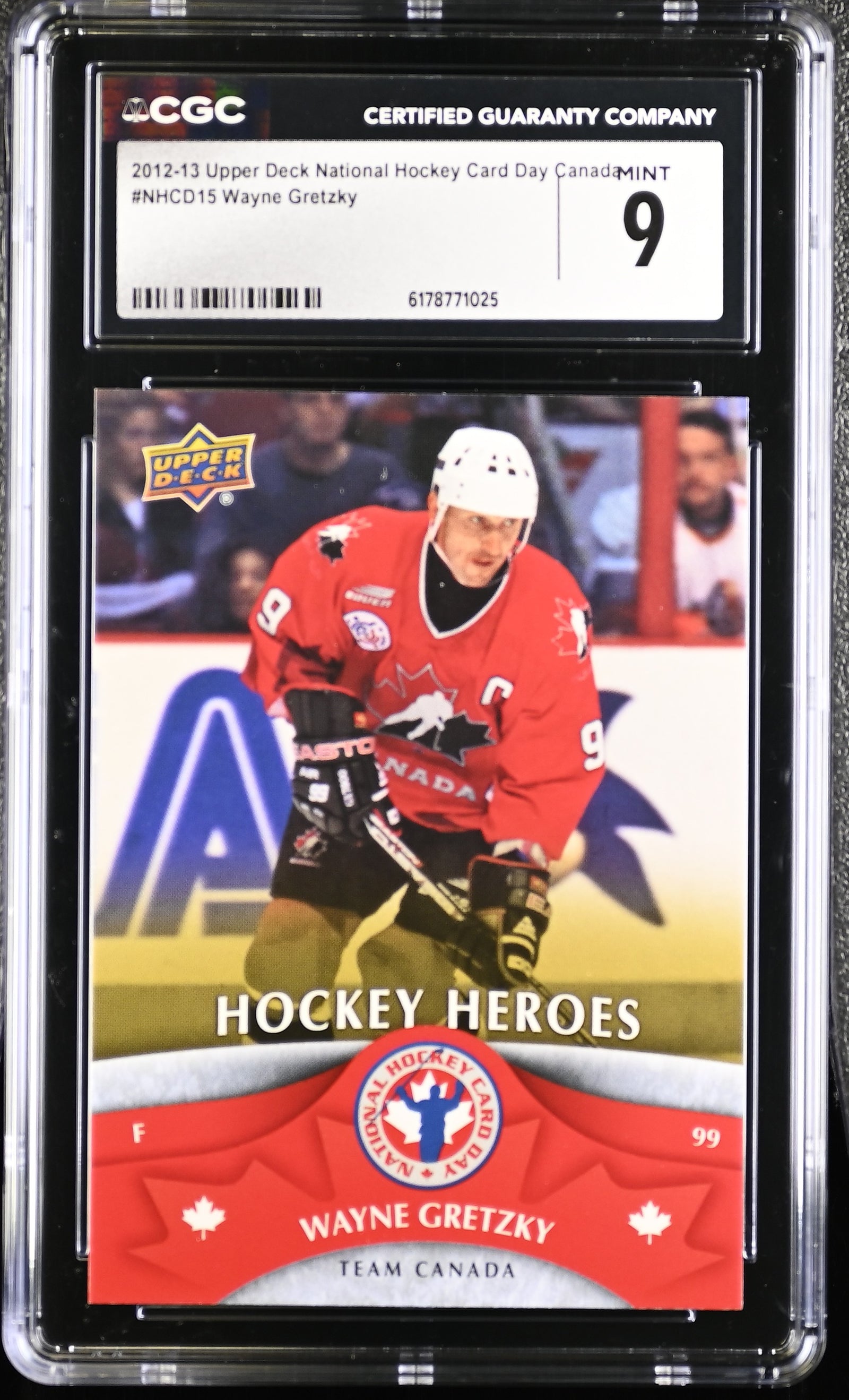 Wayne Gretzky 2012 Upper Deck Canada Card #NHCD15 CGC 9-Powers Sports Memorabilia