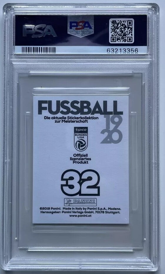 Erling Haaland 2019 Panini Fussball Bundesliga Soccer Rookie Card #32 Graded PSA 6-Powers Sports Memorabilia
