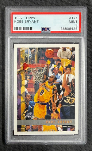Kobe Bryant 1997 Topps Los Angeles Lakers Basketball Card #171 Graded PSA 9 Cert #68808425-Powers Sports Memorabilia