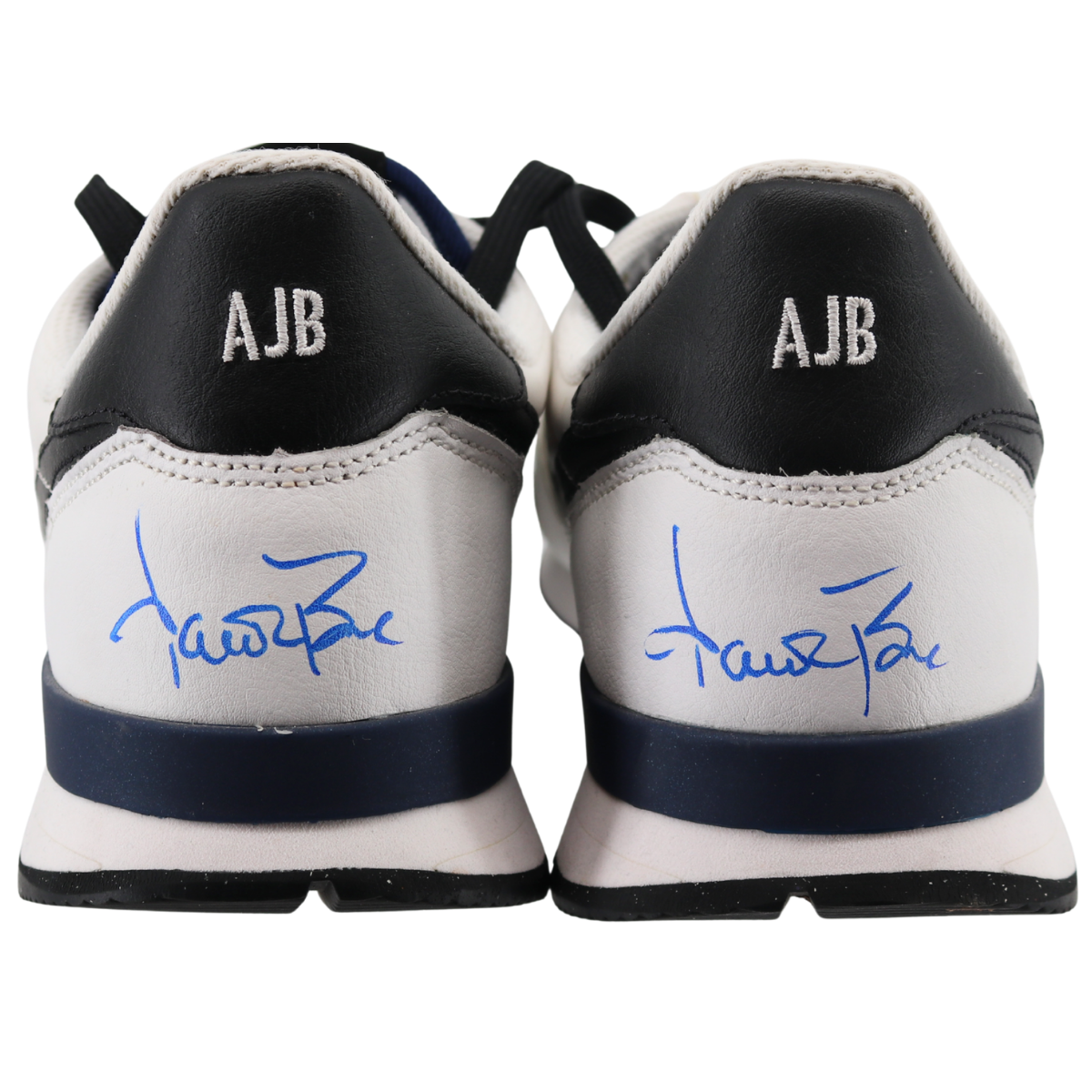 Aaron Boone Yankees Signed 2025 Game Used White/Navy Nike AJB Shoes-Powers Sports Memorabilia