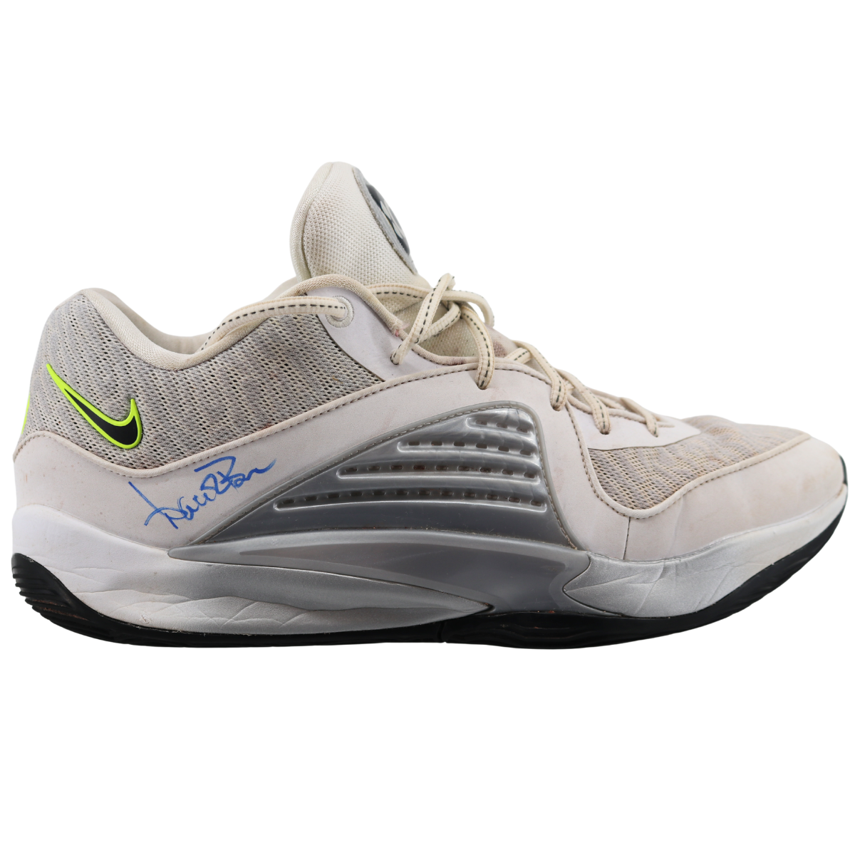Aaron Boone Yankees Signed 2025 Game Used White Nike KD 16 Shoe-Powers Sports Memorabilia