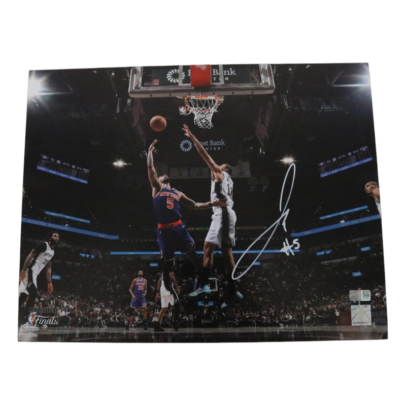 José Alvarado New York Knicks Signed Layup 11x14 Photo-Powers Sports Memorabilia