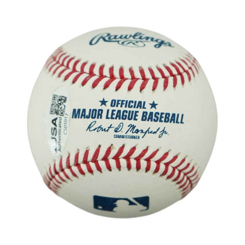 Jose Cabellero New York Yankees Signed OMLB Baseball JSA COA-Powers Sports Memorabilia