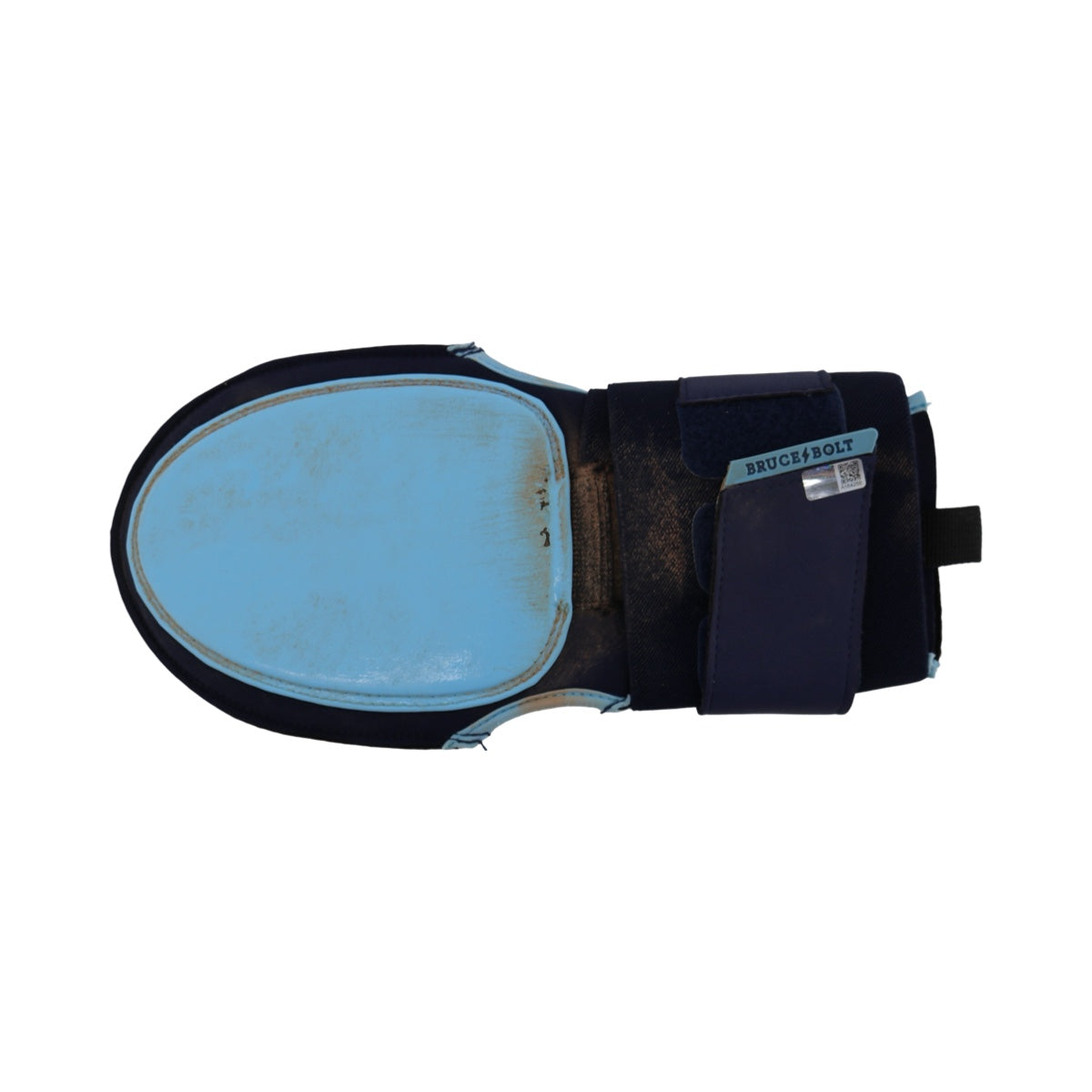 Oswaldo Cabrera New York Yankees Signed Inscribed Bruce Bolt Blue Game Used Sliding Mitt (/Cabrera LOA)-Powers Sports Memorabilia