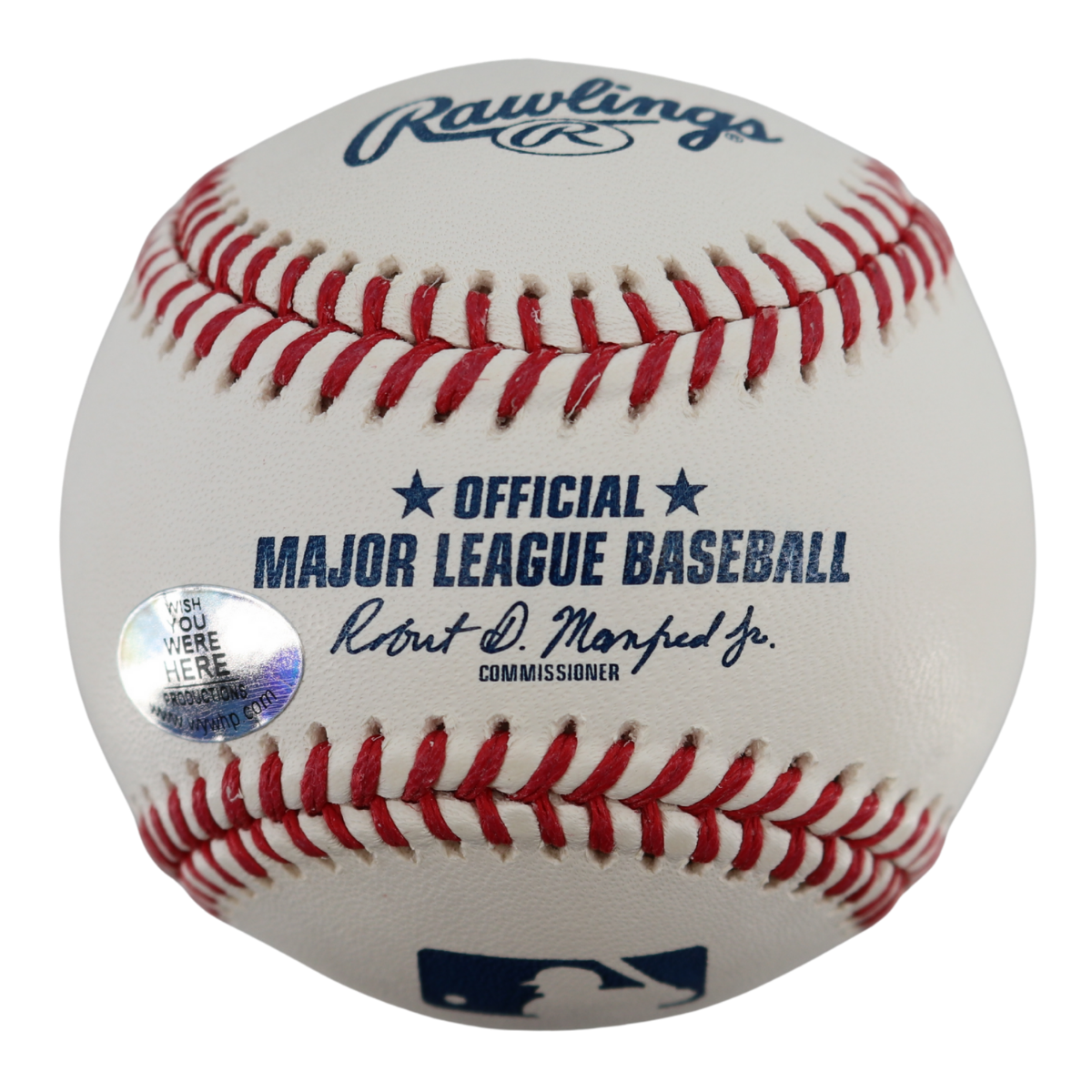 Joe Girardi Yankees Signed OMLB Baseball Wish You Were Here Auth-Powers Sports Memorabilia