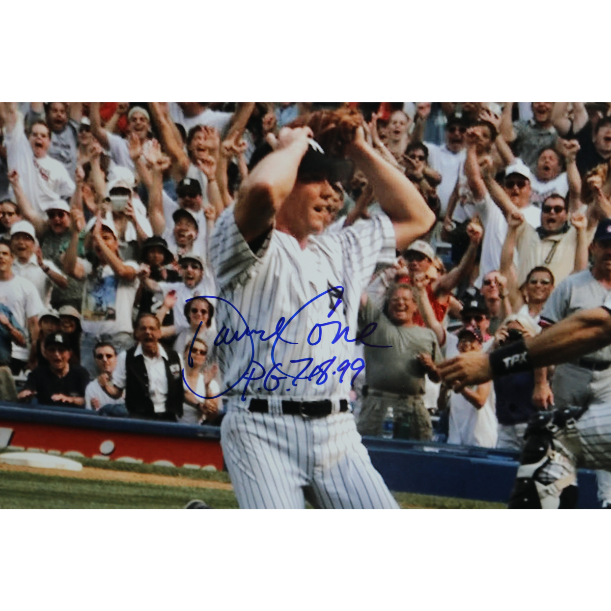 David Cone Signed Inscribed Steiner 16x20 Kneeling Wish You Were Here Auth-Powers Sports Memorabilia