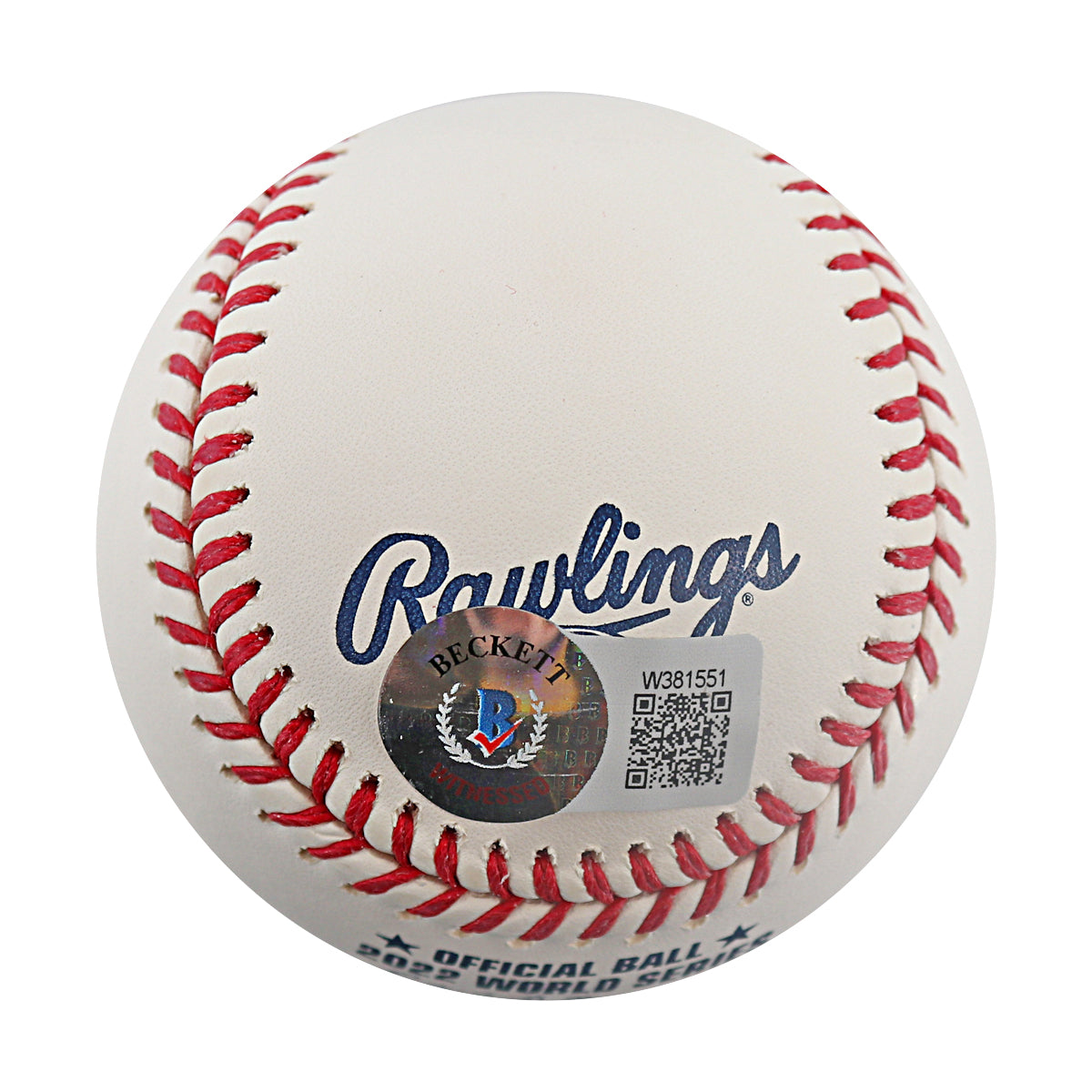 Yordan Alvarez Astros Signed Inscribed 22 WS Logo Baseball Beckett-Powers Sports Memorabilia