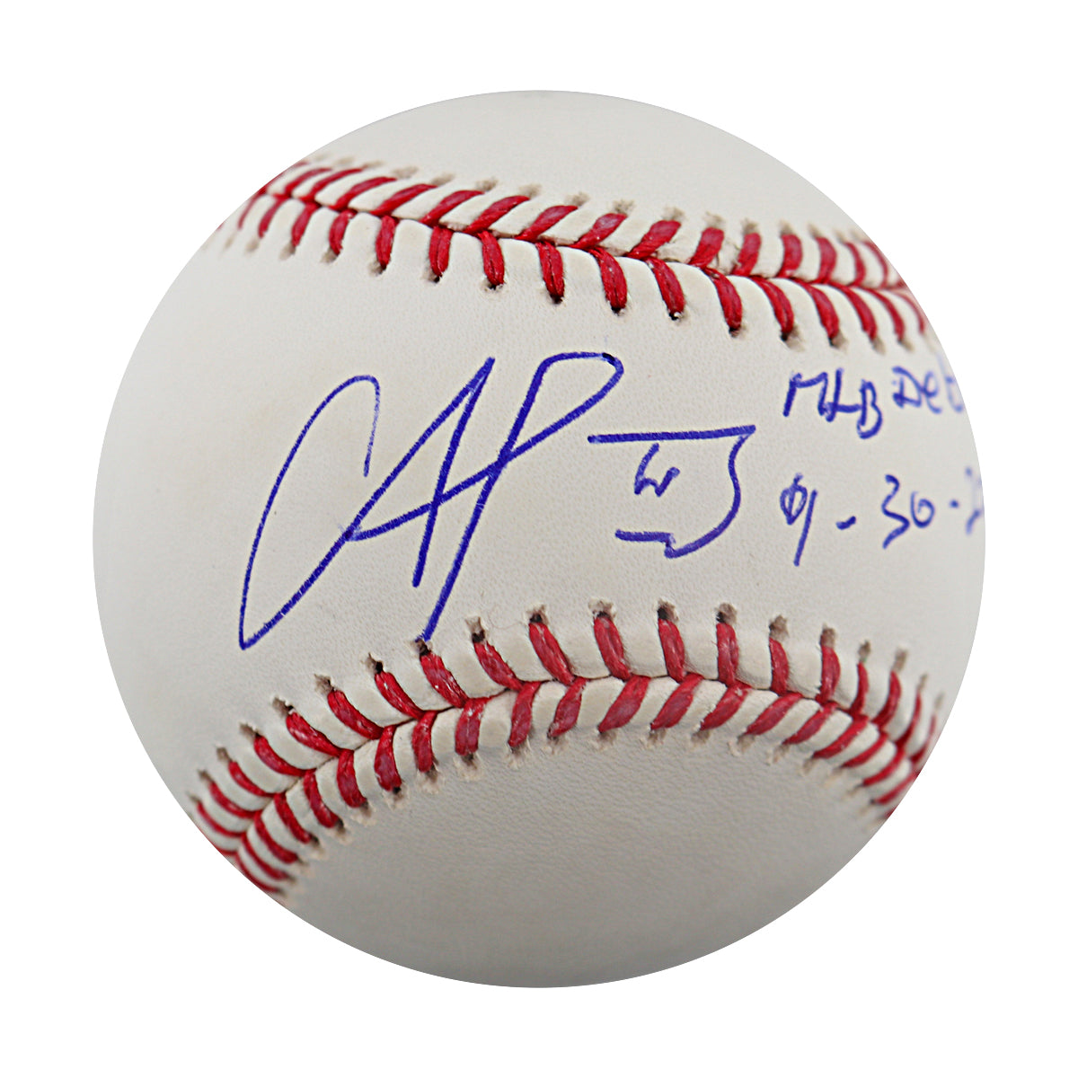 Francisco Alvarez New York Mets Signed Inscribed MLB Debut 9.30.22 OMLB Baseball Beckett-Powers Sports Memorabilia