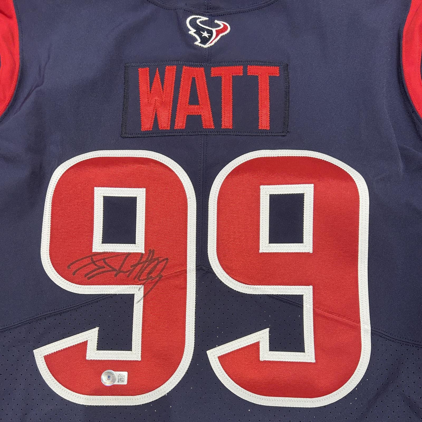 Autographed JJ Watt Authentic Houston Texans Game Issued Jersey - Texans LOA - Beckett-Powers Sports Memorabilia