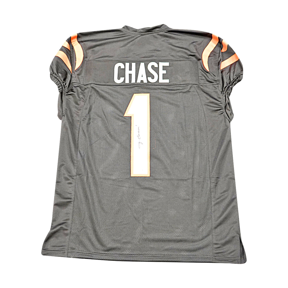 Ja'Marr Chase Cincinnati Bengals Signed Black Custom Jersey Beckett Holo-Powers Sports Memorabilia