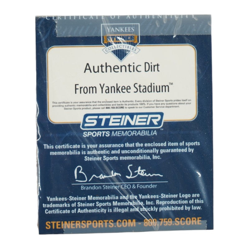 Yankee Stadium Subway Sign Collage with Game Used Dirt Framed 19x35 Steiner COA-Powers Sports Memorabilia
