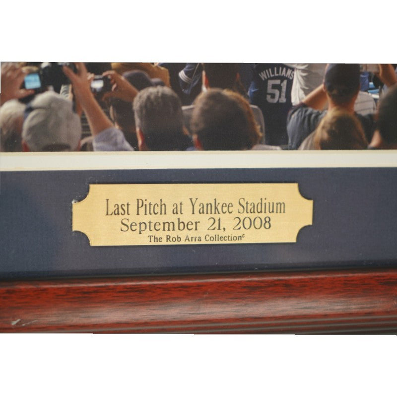 Last Pitch at Yankee Stadium 13x47 Framed Panoramic Photo by Rob Arra-Powers Sports Memorabilia