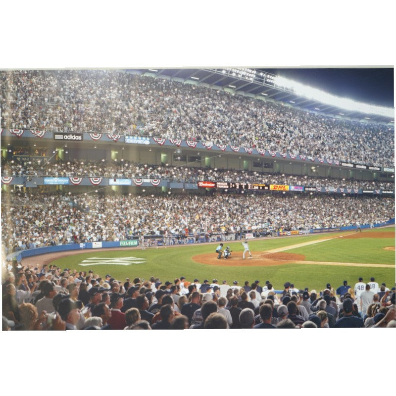 Last Pitch at Yankee Stadium 13x47 Framed Panoramic Photo by Rob Arra-Powers Sports Memorabilia