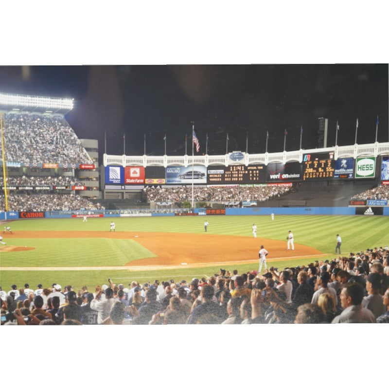 Last Pitch at Yankee Stadium 13x47 Framed Panoramic Photo by Rob Arra-Powers Sports Memorabilia