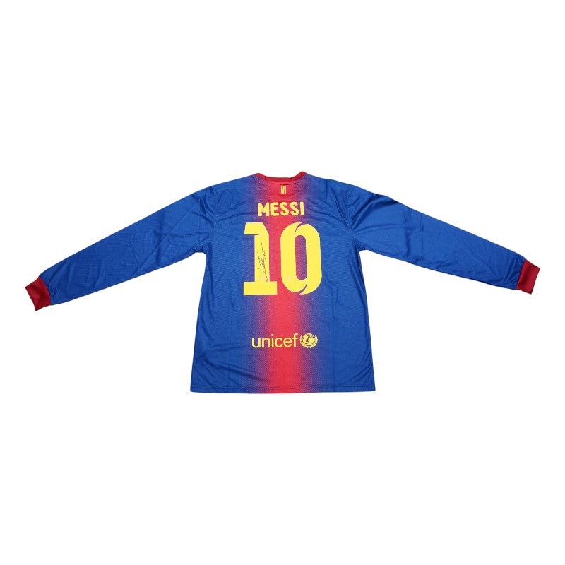 Lionel Messi FC Barcelona Signed Authentic Jersey Icons LOA-Powers Sports Memorabilia