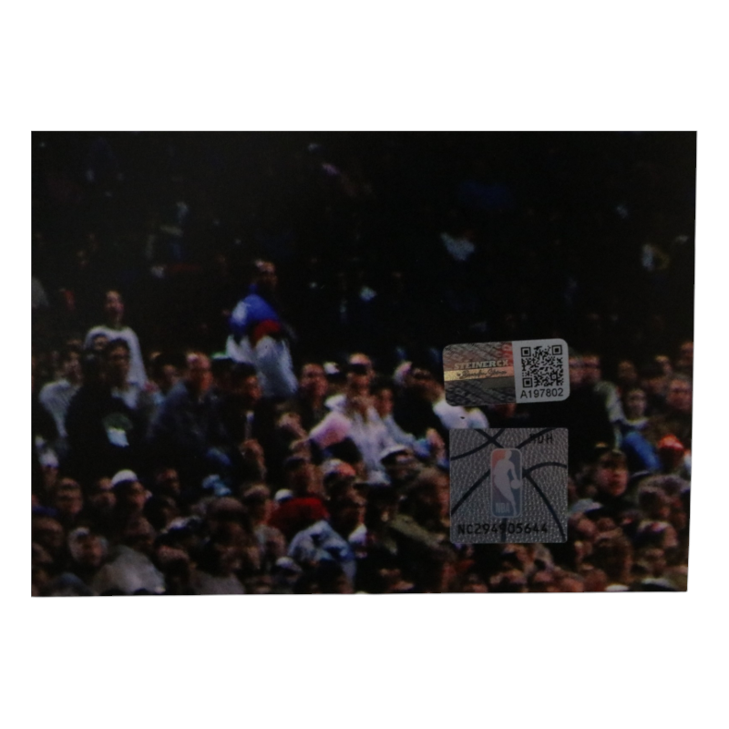 Patrick Ewing New York Knicks Signed Blue Jersey Dunk 16x20 Photo-Powers Sports Memorabilia
