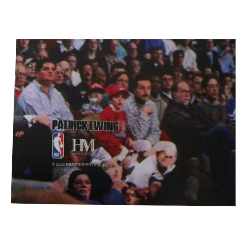 Patrick Ewing New York Knicks Signed Inscribed HOF 08 Blue Jersey Dunk 16x20 Photo-Powers Sports Memorabilia