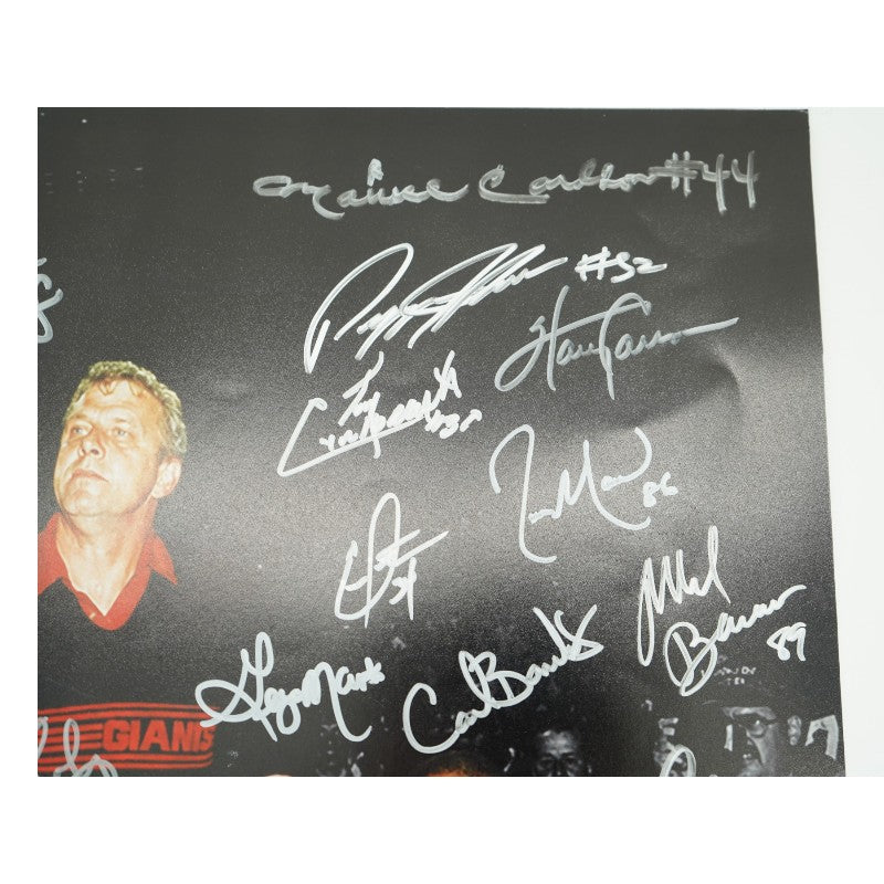 New York Giants 1980's Super Bowl Champs Team Signed 16x20 Gatorade Celebration JSA Holo Only-Powers Sports Memorabilia