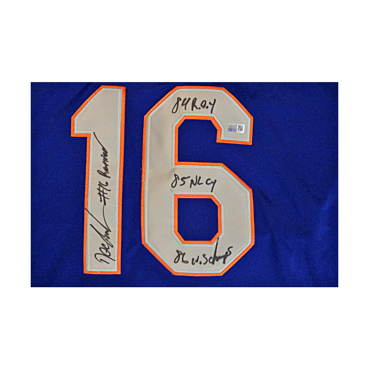 Dwight Doc Gooden New York Mets Signed Multi-Inscribed Mitchell & Ness Blue Batting Practice Jersey-Powers Sports Memorabilia