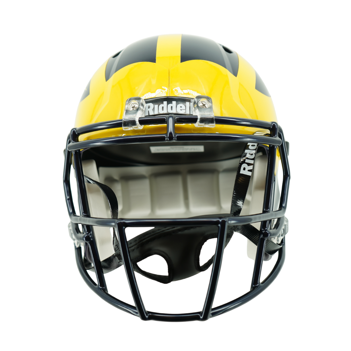 Jim Harbaugh Michigan Wolverines Signed FS Replica Helmet (JSA Holo)-Powers Sports Memorabilia