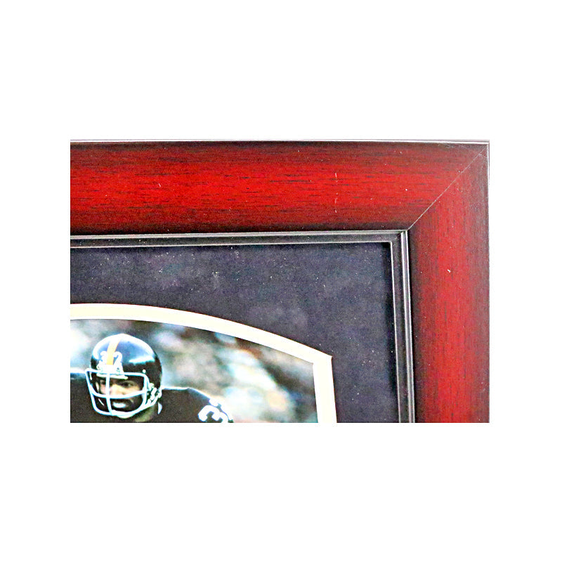 Franco Harris Pittsburgh Steelers Signed Framed Chit Collage (JSA COA)