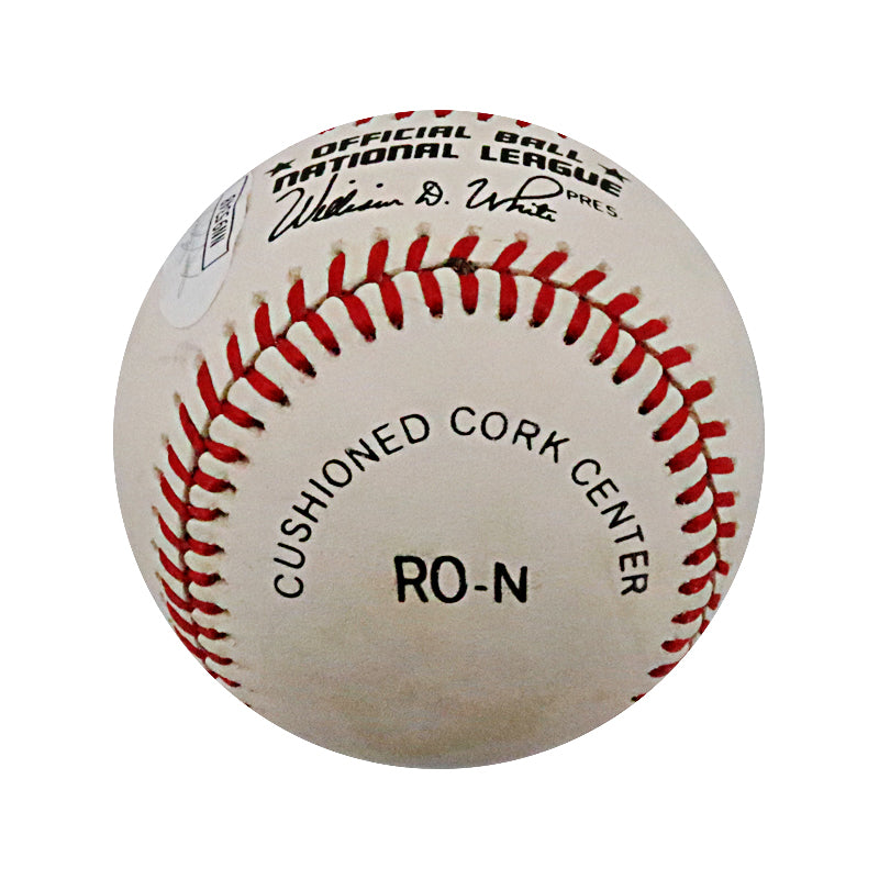 Billy Herman Chicago Cubs Brooklyn Dodgers Signed Bill White NL Baseball (JSA COA)-Powers Sports Memorabilia