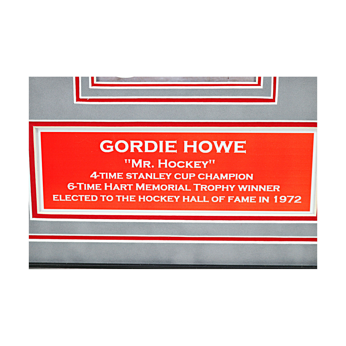 Gordie Howe Detroit Red Wings Signed Framed Cut Chit Collage (JSA COA #CD21669)-Powers Sports Memorabilia