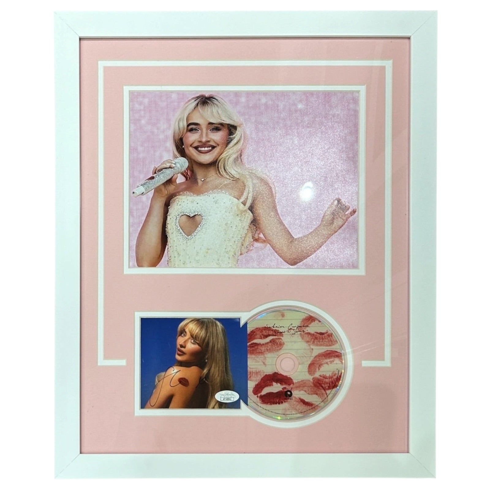 Autographed Sabrina Carpenter Short N Sweet Deluxe Framed CD and Cover - JSA-Powers Sports Memorabilia