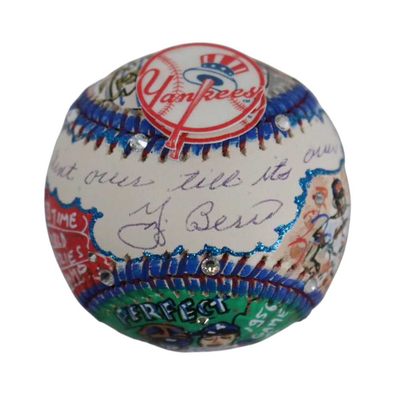 Yogi Berra New York Yankees Signed Inscribed Fazzino Pop Art Baseball (JSA LOA)-Powers Sports Memorabilia