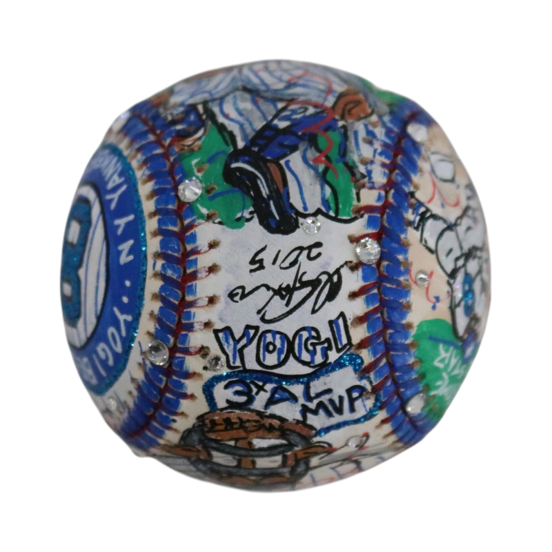 Yogi Berra New York Yankees Signed Inscribed Fazzino Pop Art Baseball (JSA LOA)-Powers Sports Memorabilia