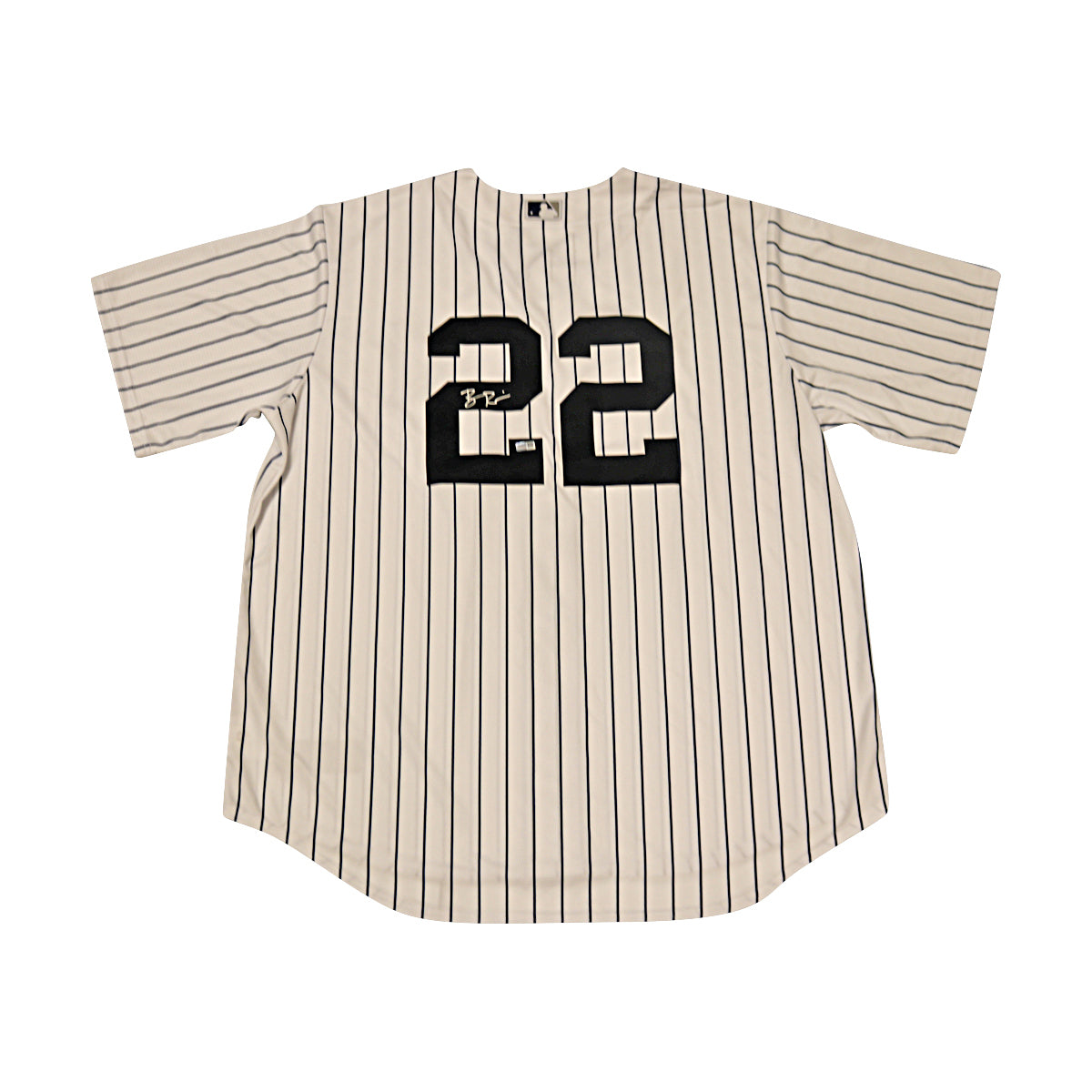 Ben Rice New York Yankees Signed Nike Pinstripe Replica Jersey-Powers Sports Memorabilia