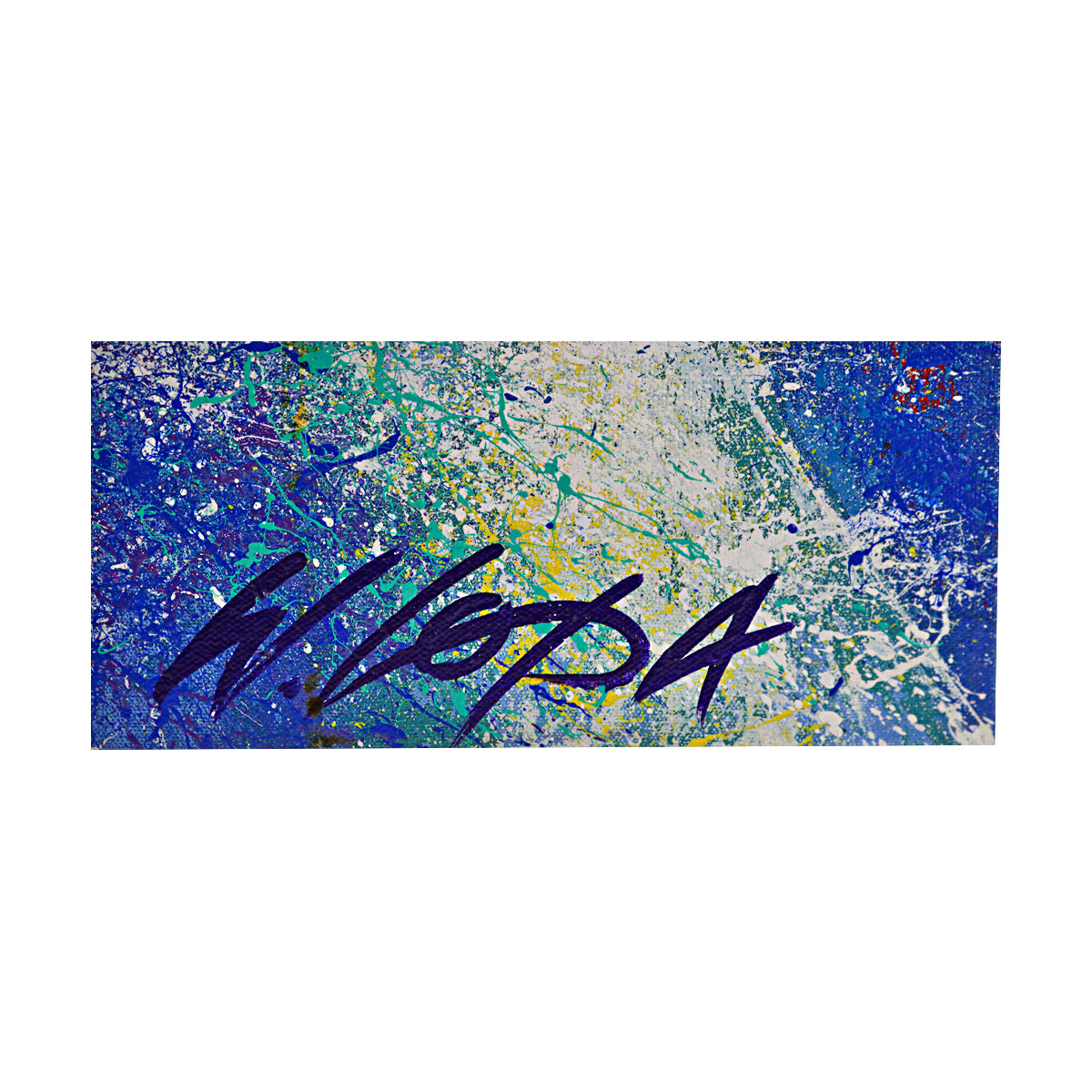Peyton Manning Indianapolis Colts Signed Bill Lopa Artist Embellished Stretched Canvas LE 2/18-Powers Sports Memorabilia