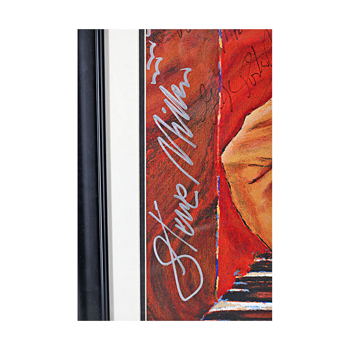 Steve Miller, Santana, Aaron Neville Multi Signed Signed 1999 New Orleans Jazzfest Framed Poster (JSA LOA #ZZ25852)-Powers Sports Memorabilia