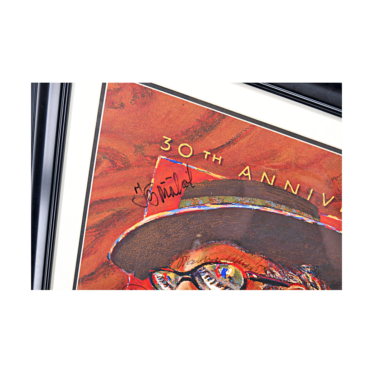 Steve Miller, Santana, Aaron Neville Multi Signed Signed 1999 New Orleans Jazzfest Framed Poster (JSA LOA #ZZ25852)-Powers Sports Memorabilia
