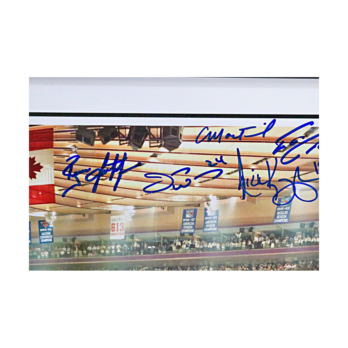 1994 New York Rangers Team Signed Signed 13x39 Framed Panoramic Photo-Powers Sports Memorabilia