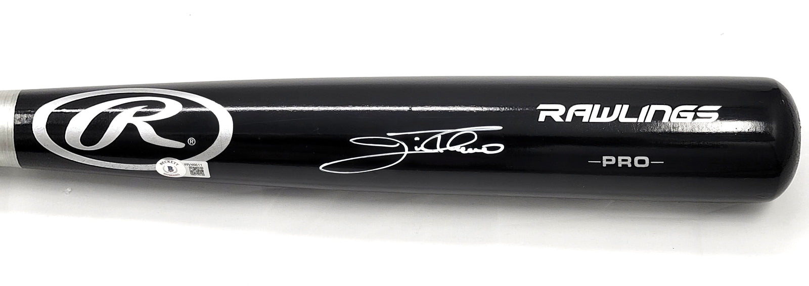 Jim Thome Signed Rawlings Black Bat Indians Phillies White Sox Twins - Beckett-Powers Sports Memorabilia