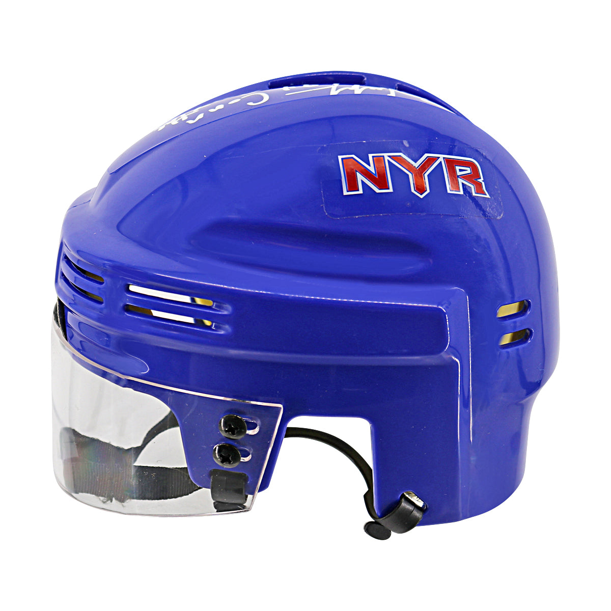 Brian Leetch New York Rangers Signed Inscribed 94 Conn Smythe Blue Mini Helmet-Powers Sports Memorabilia