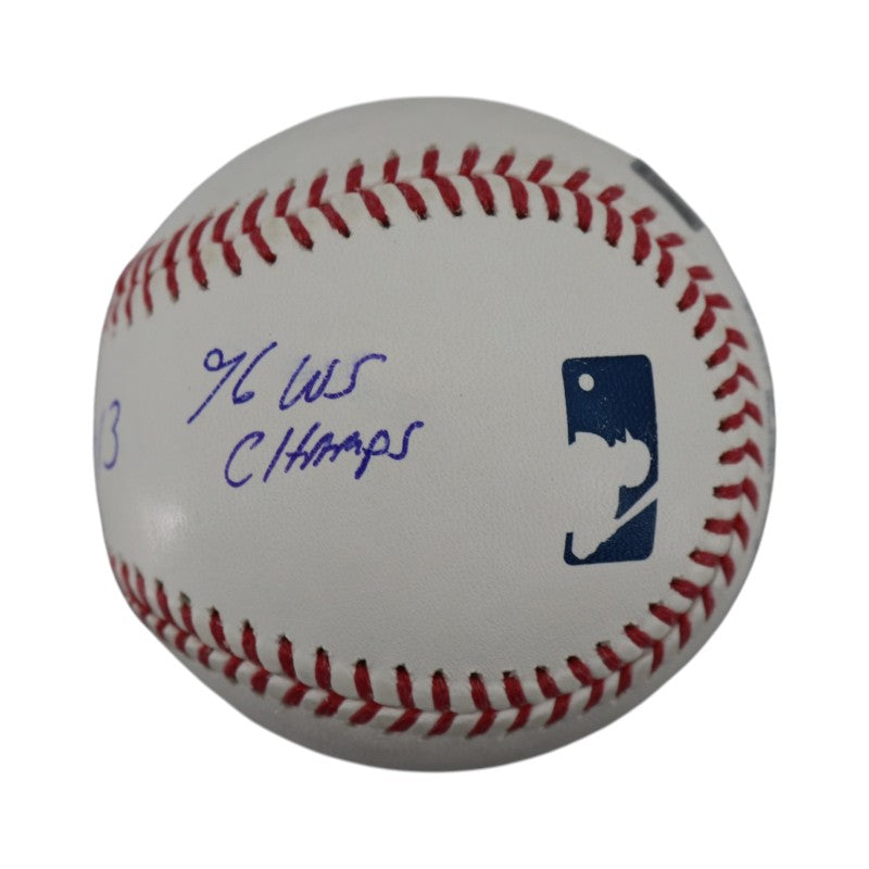 Jim Leyritz New York Yankees Signed Inscribed 96 WS Champs MLB Baseball-Powers Sports Memorabilia