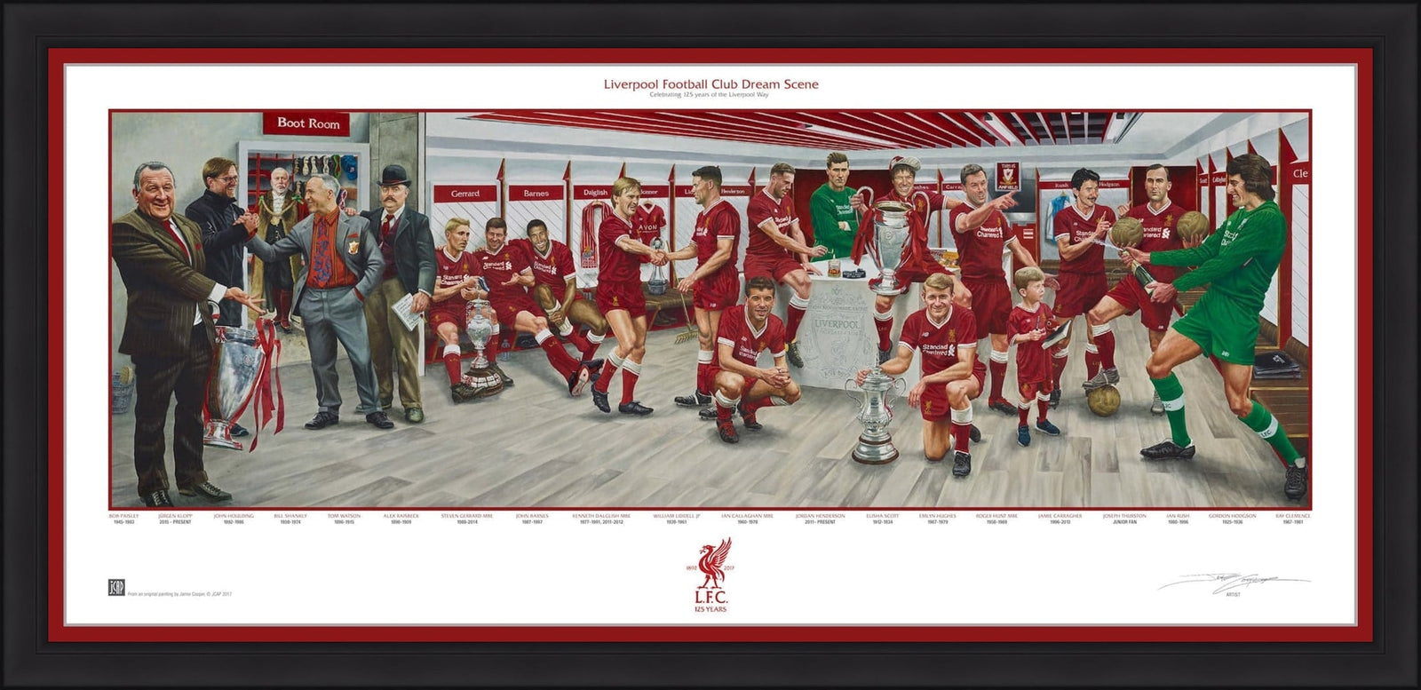 Liverpool FC Exclusive Dream Scene Lithograph Artwork Print by Artist Jamie Cooper-Powers Sports Memorabilia