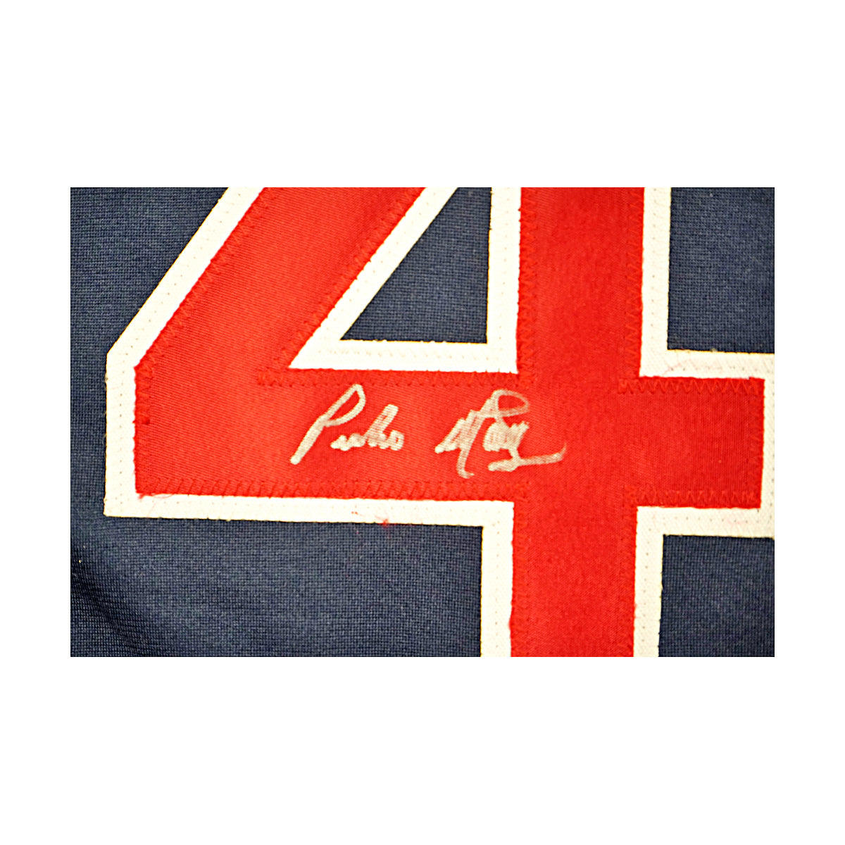 Pedro Martinez Boston Red Sox Signed Custom Jersey Beckett Holo Only-Powers Sports Memorabilia
