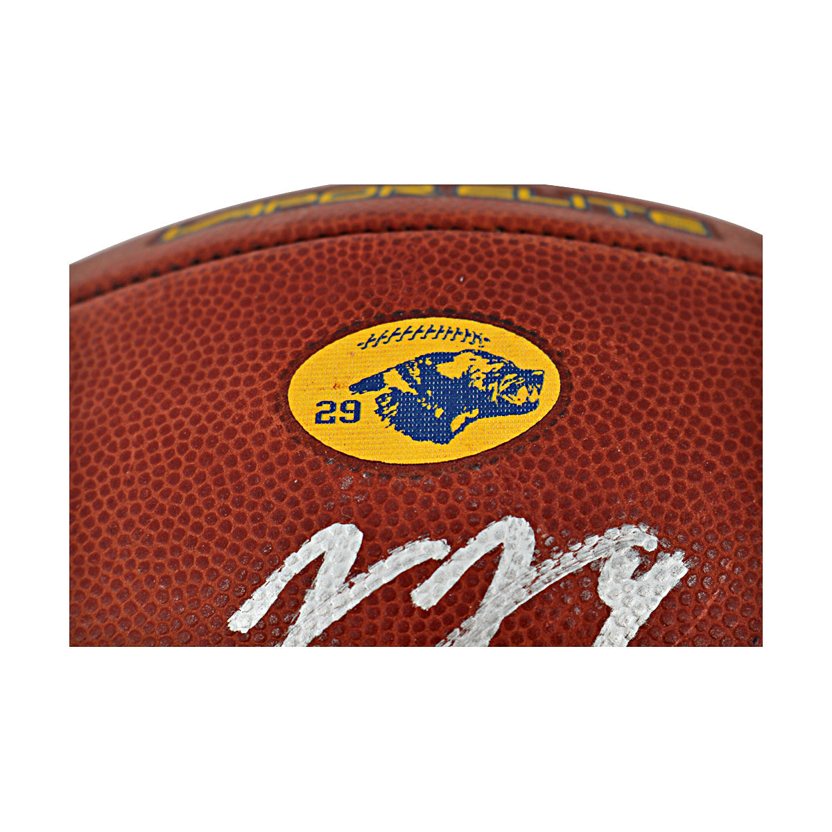 JJ McCarthy University of Michigan Signed Team Issued Nike Vapor Elite Ball #29 Football-Powers Sports Memorabilia