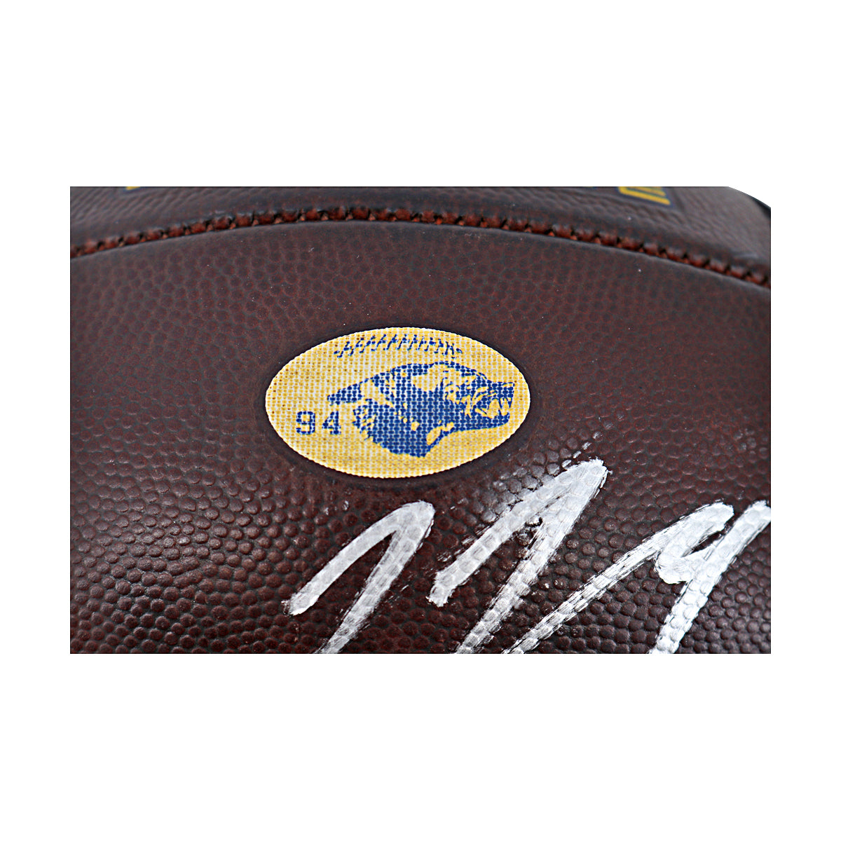 JJ McCarthy University of Michigan Signed Team Issued Nike Vapor Elite Ball #94 Football-Powers Sports Memorabilia