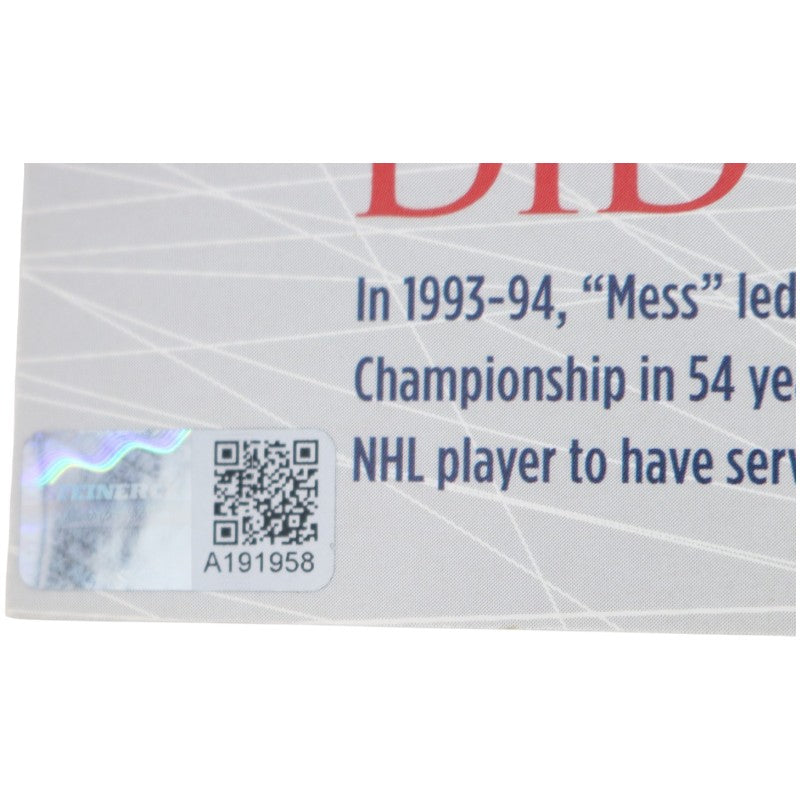Mark Messier New York Rangers Signed Inscribed HOF 2007 A Celebration of The Captain-Powers Sports Memorabilia
