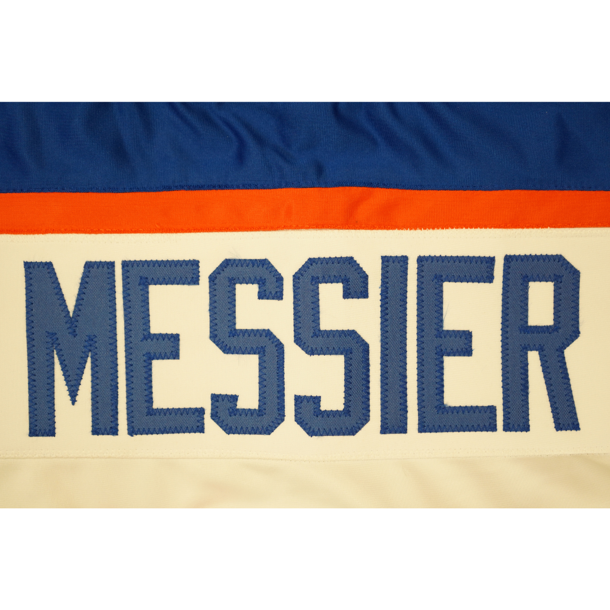 Mark Messier Edmonton Oilers Signed Pro Style White Jersey-Powers Sports Memorabilia