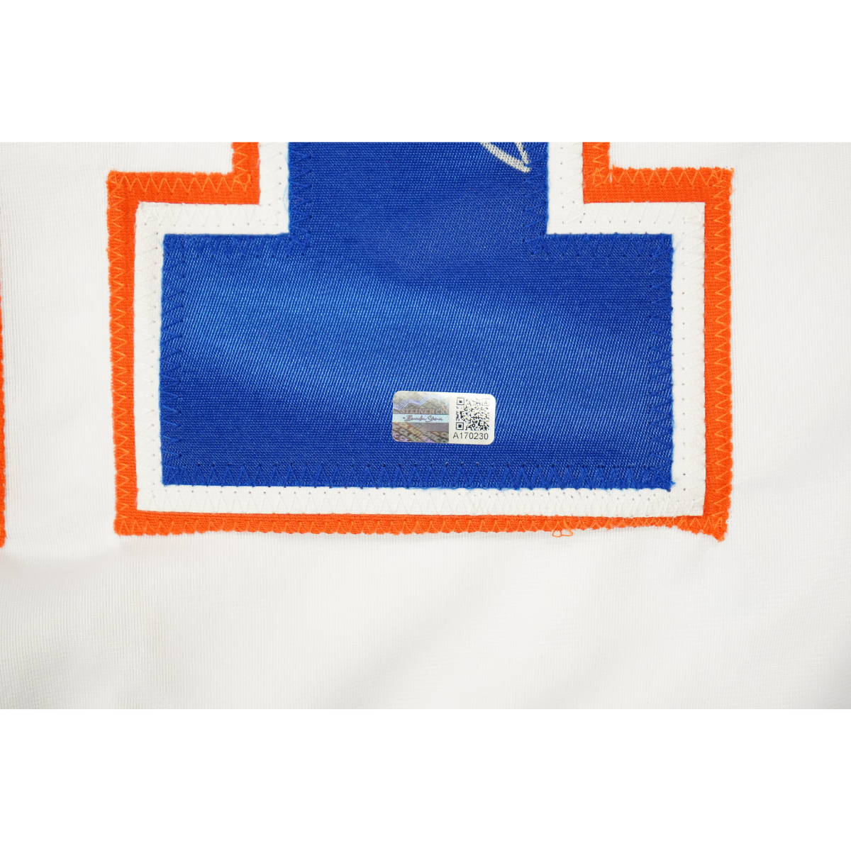 Mark Messier Edmonton Oilers Signed Pro Style White Jersey-Powers Sports Memorabilia