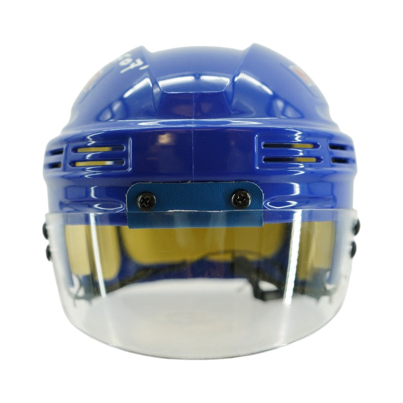 Mark Messier New York Rangers Signed Inscribed HOF 07 Mini Helmet-Powers Sports Memorabilia