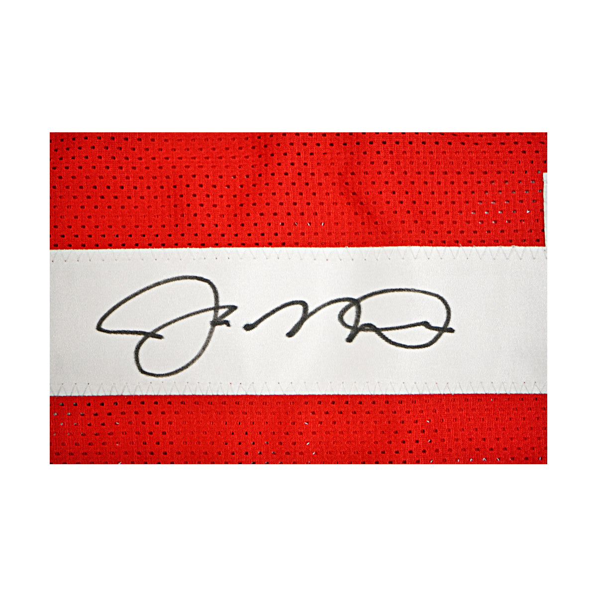 Joe Montana San Francisco 49ers Signed Red Custom Jersey Beckett Holo-Powers Sports Memorabilia